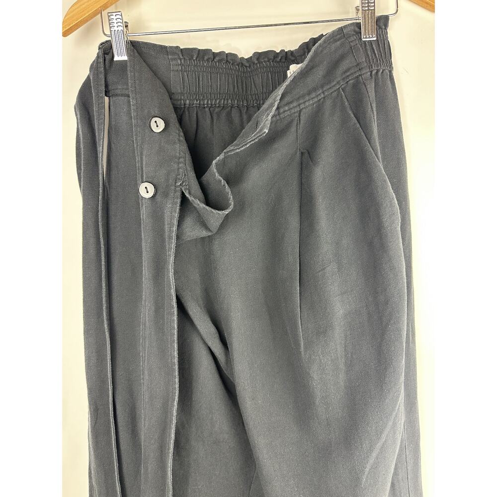 Apiece Apart Isa Wrap Pant Linen Cotton Blend Tie Waist Relaxed Trouser Size 4 - Picture 4 of 16